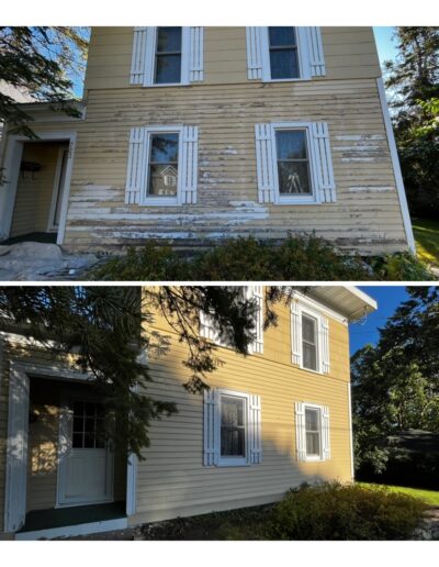 Painting a siding