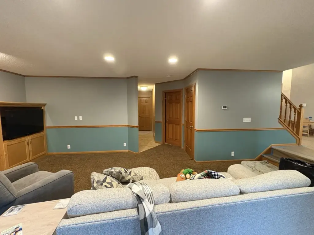 Interior house painting by Smooth Painting — living room couch